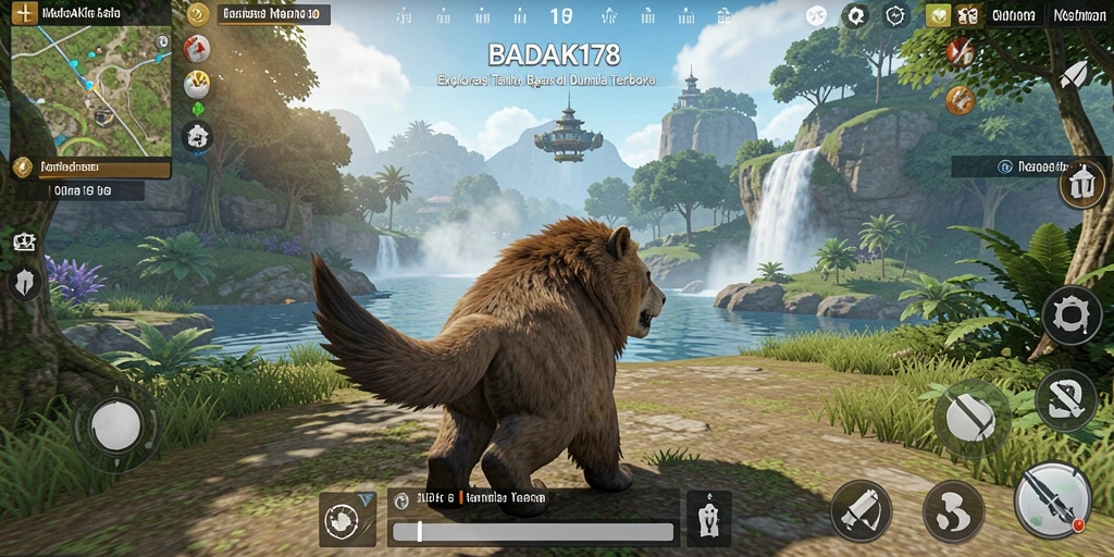 Tampilan gameplay BADAK178 yang menakjubkan dalam dunia terbuka.