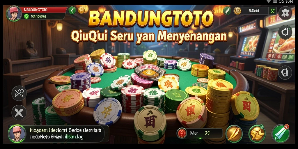Tampilan seru dari gameplay QiuQiu BANDUNGTOTO.
