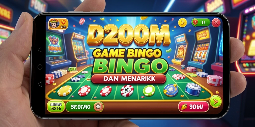 Screenshot gameplay D200M yang menunjukkan keseruan bermain Bingo.