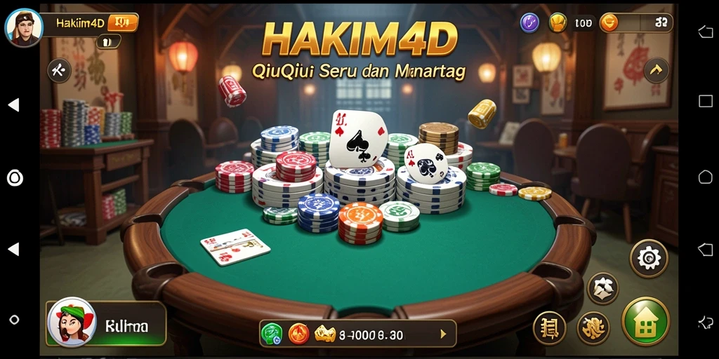 Tampilan gameplay QiuQiu HAKIM4D yang penuh aksi.