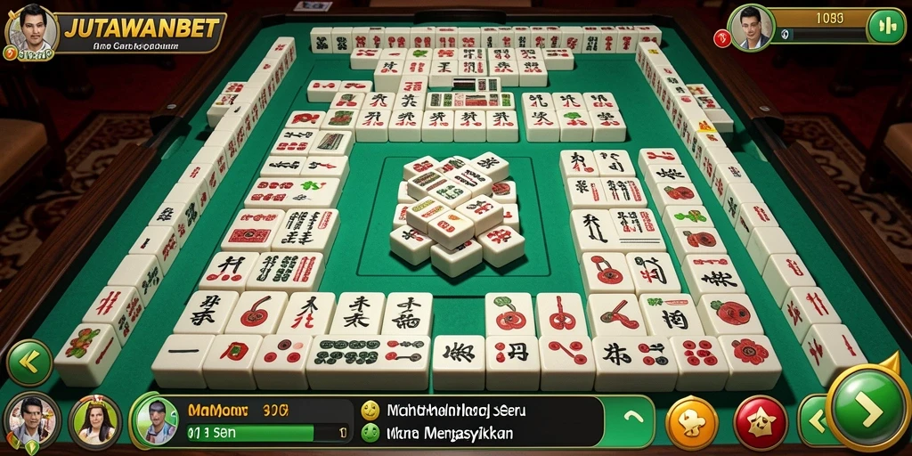 Screenshot gameplay menampilkan keseruan memainkan Mahjong di JUTAWANBET.
