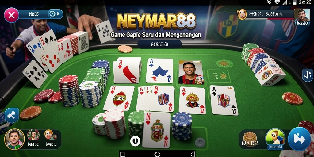 Tampilan gameplay menegangkan dan seru dari NEYMAR88.