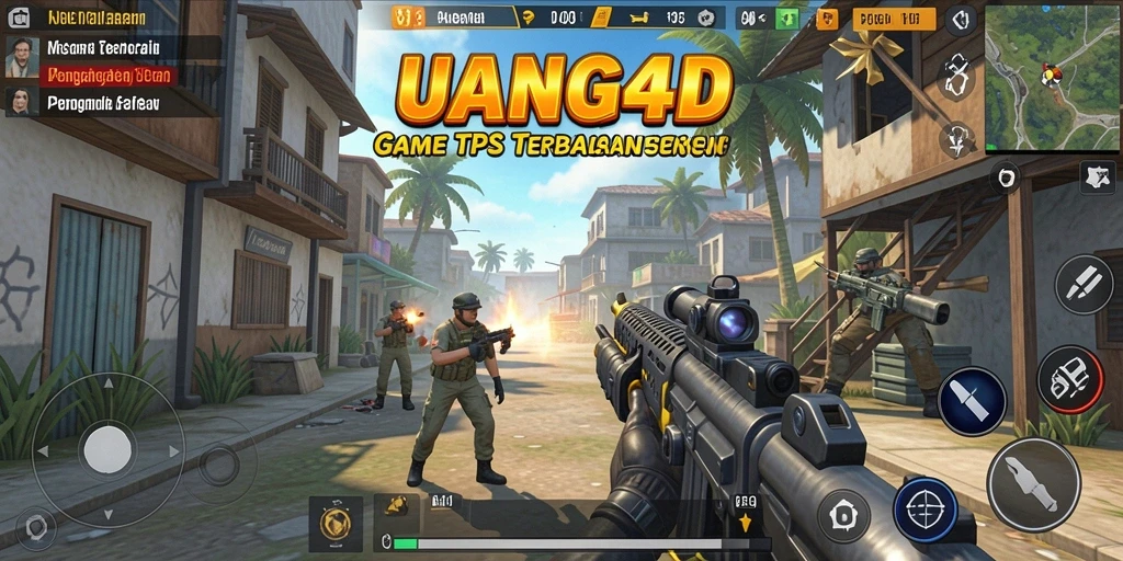 Screenshot utama UANG4D menampilkan aksi tembak-menembak yang mendebarkan.